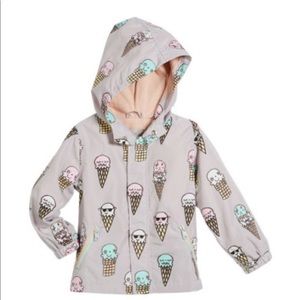 Stella McCartney Kids rain jacket ice cream print